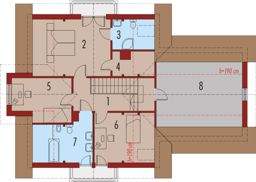 Poddasze projektu Karen G2