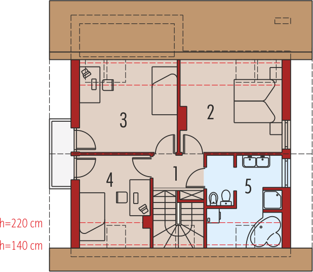 Poddasze projektu Mona