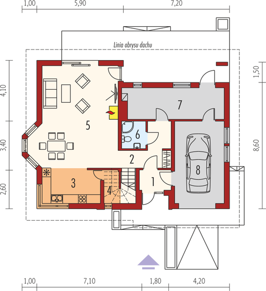 Parter projektu Demi G1 (wersja B)