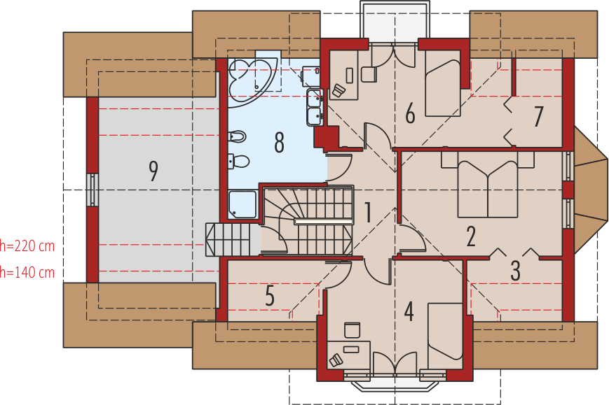 Poddasze projektu Andrzej G1