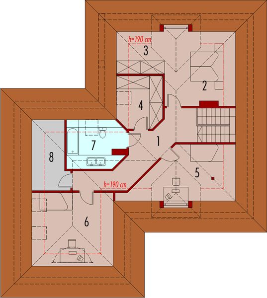 Poddasze projektu Antonina G2