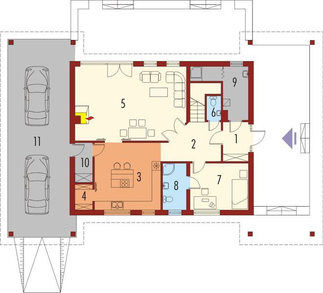 Parter projektu Szarlotta (z wiatą)