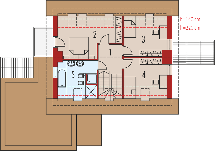 Poddasze projektu Tobiasz II G2 energo