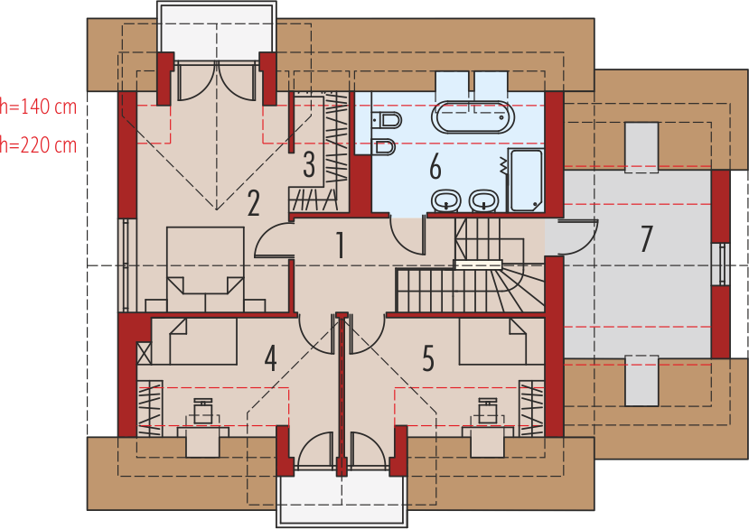 Poddasze projektu Marisa G1 energo