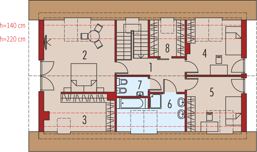 Poddasze projektu Benjamin G1 energo