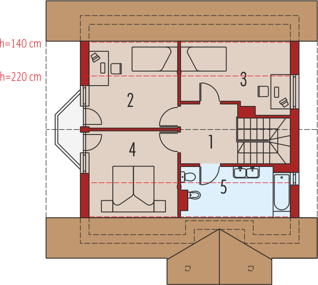 Poddasze projektu Hania