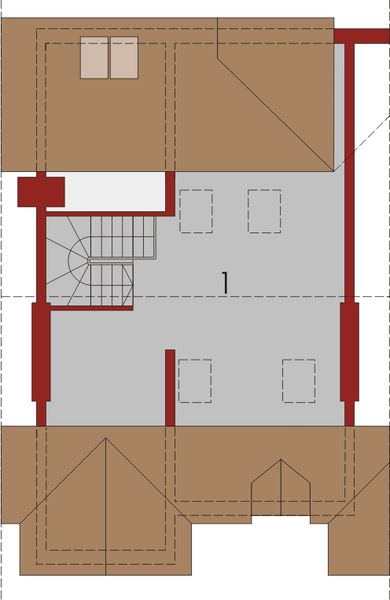 Poddasze II projektu Wiola G1