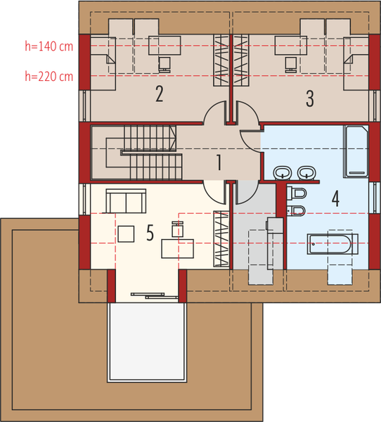 Poddasze projektu Edgar II G2 energo