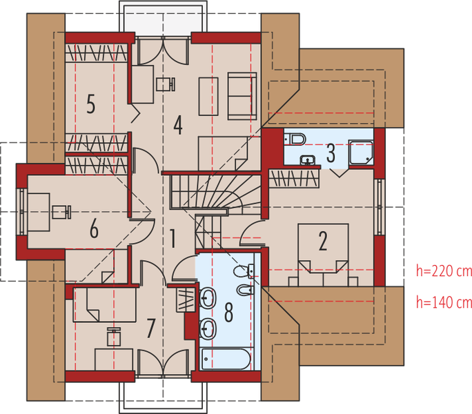 Poddasze projektu Domasława G1