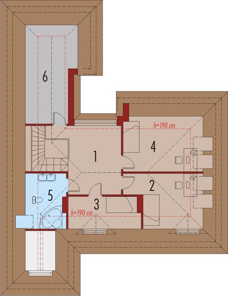 Poddasze projektu Lidia G1