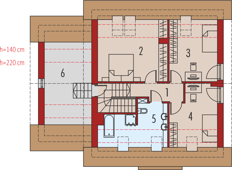 Poddasze projektu Pedro G1 energo