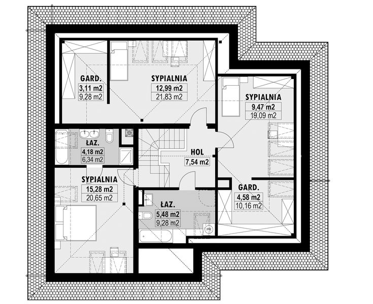 Poddasze projektu E-168