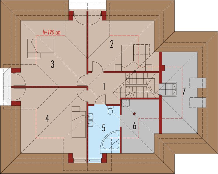 Poddasze projektu Pola G1