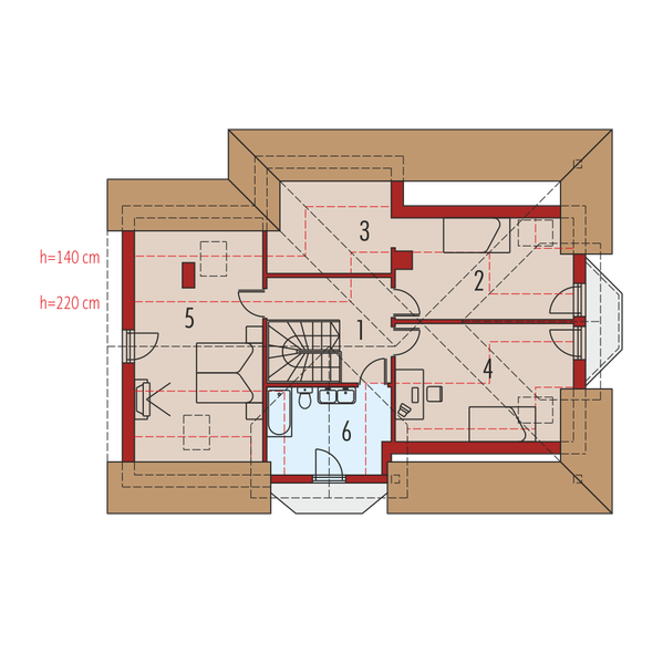 Poddasze projektu Romeo G1