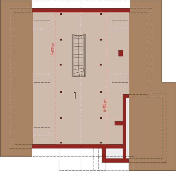 Poddasze projektu Serafina G1