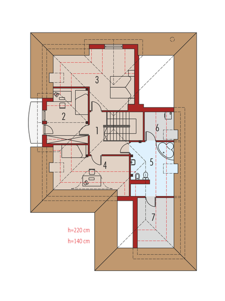 Poddasze projektu Sława G1
