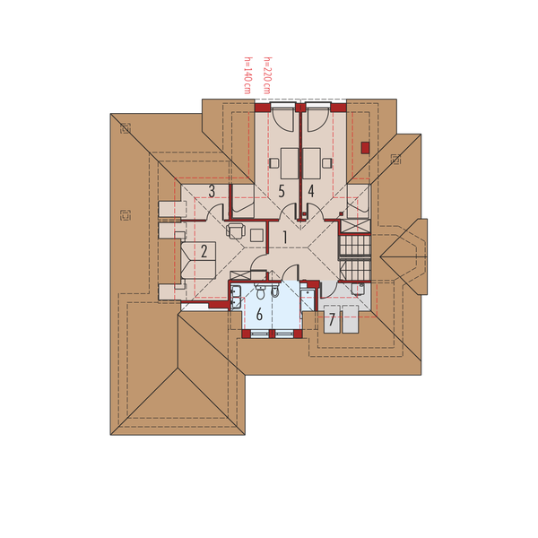 Poddasze projektu Sofia G2