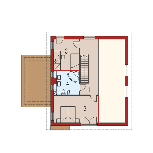 Poddasze projektu Roni G1