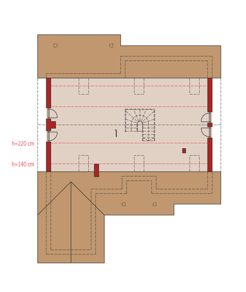 Poddasze projektu Rózia G1
