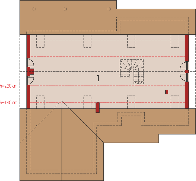 Poddasze projektu Rózia G2
