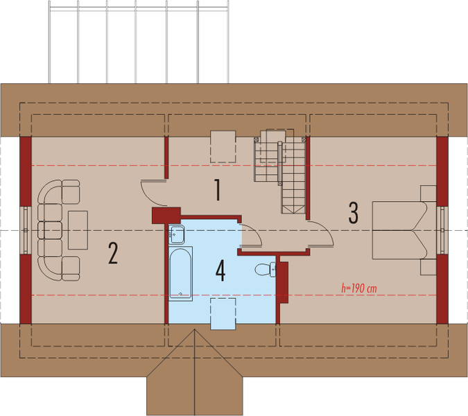 Poddasze projektu Ruda
