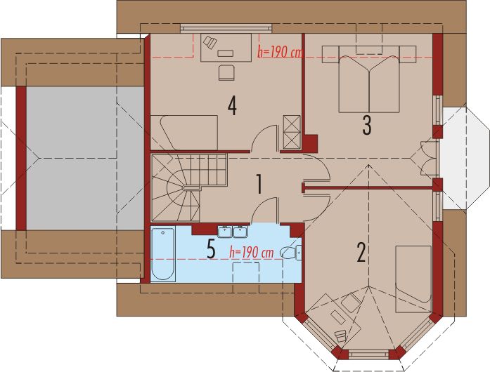 Poddasze projektu Rusłana G1