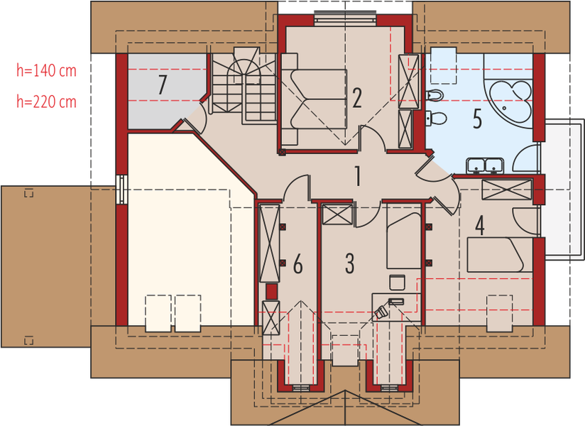 Poddasze projektu Elena G1