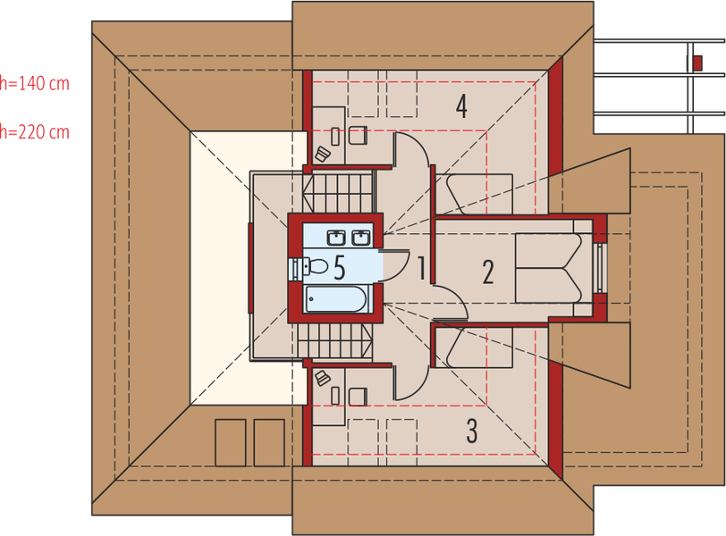 Poddasze projektu Eliza G1
