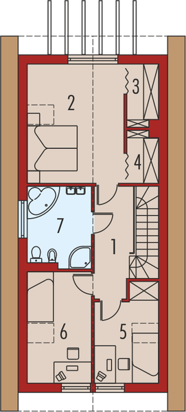 Piętro 1 projektu Antalka II