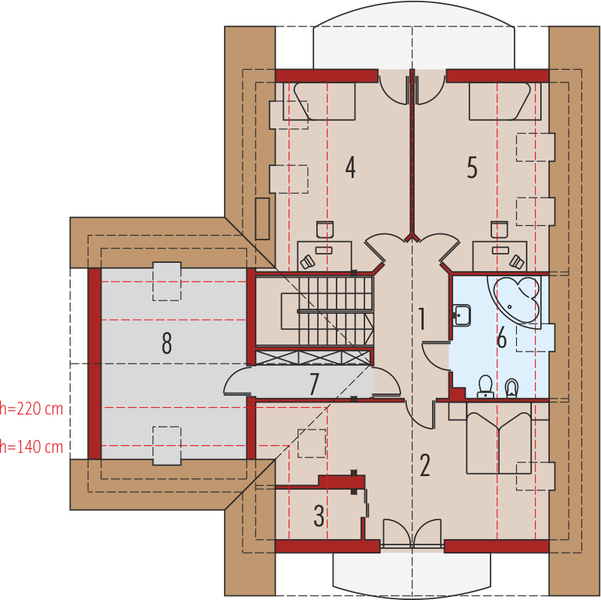 Poddasze projektu Adamina G1