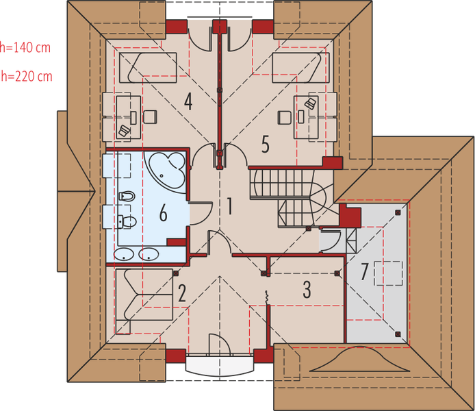 Poddasze projektu Adela G1