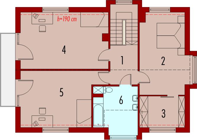 Poddasze projektu Klotka G1