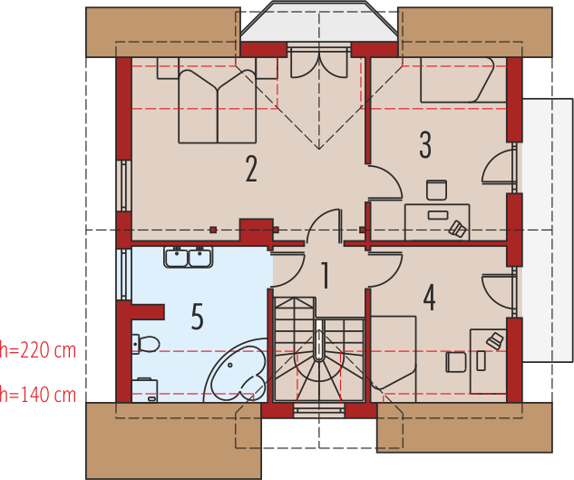 Poddasze projektu Konwalia