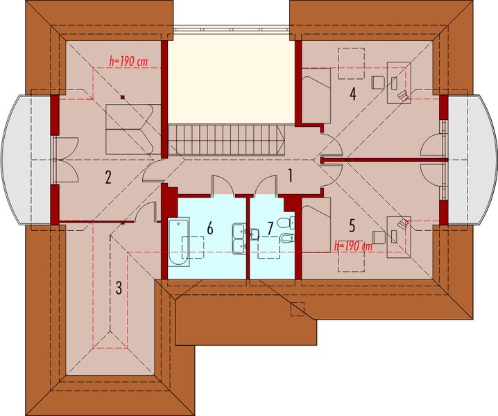 Poddasze projektu Lulu II G1