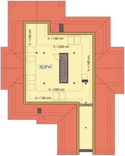 Poddasze projektu Arabella 2A P 2-garaże