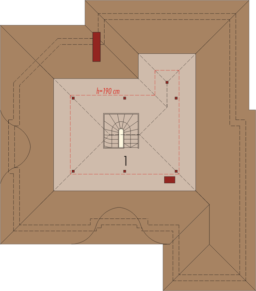 Poddasze projektu Kornelia G1 01
