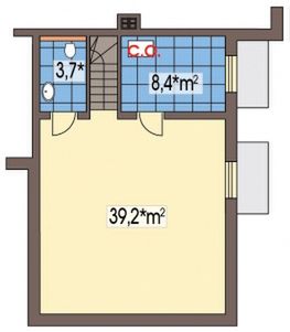 Piwnica projektu Arabella BP 2-garaże