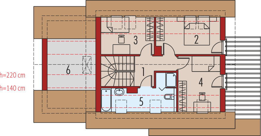 Poddasze projektu Lea G1