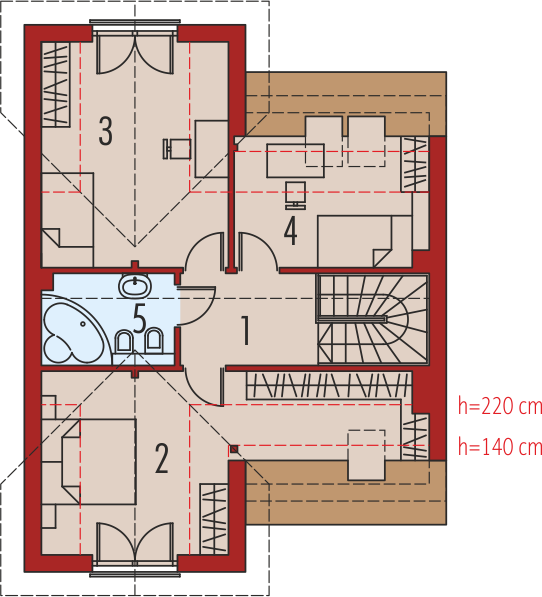Poddasze projektu Simba G1