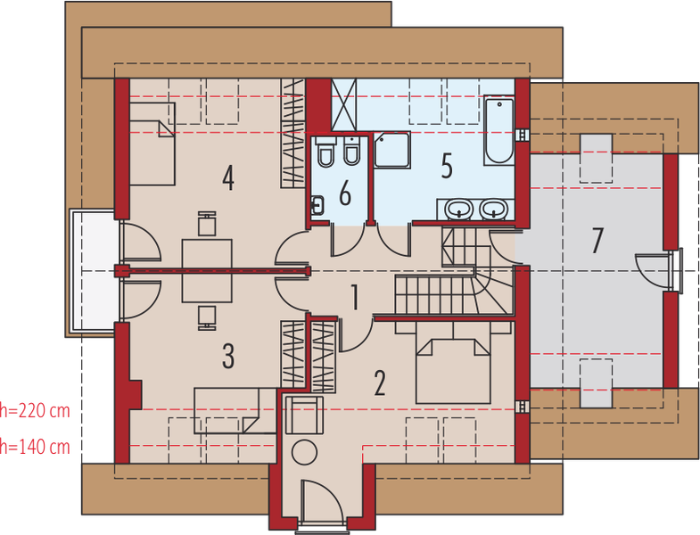 Poddasze projektu Edi G1