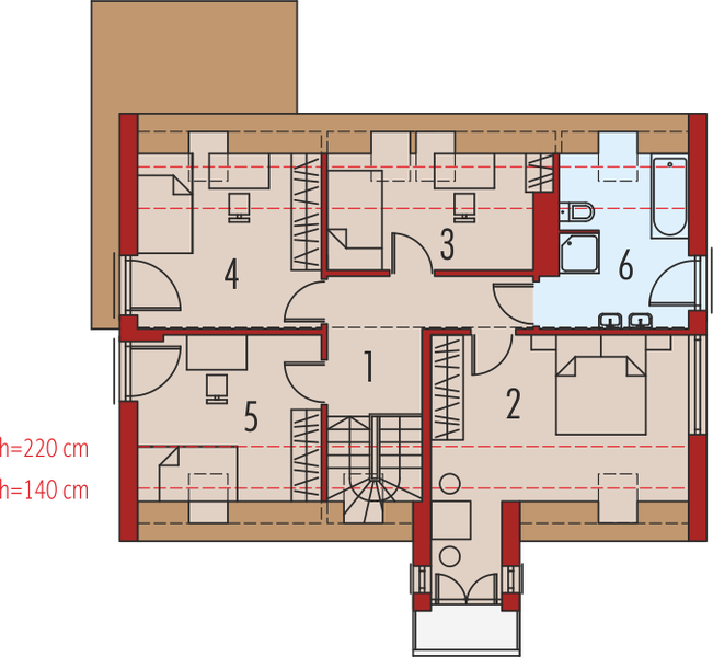 Poddasze projektu Liv 6 G1