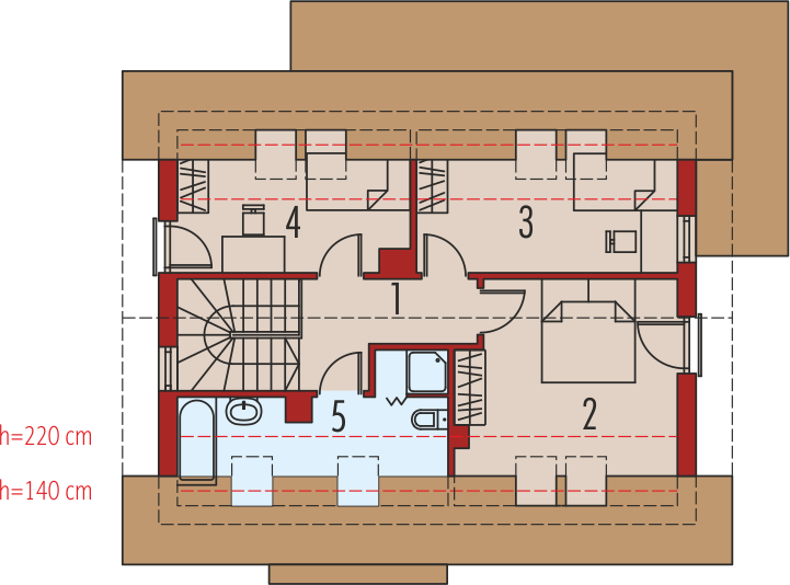 Poddasze projektu Liv 1