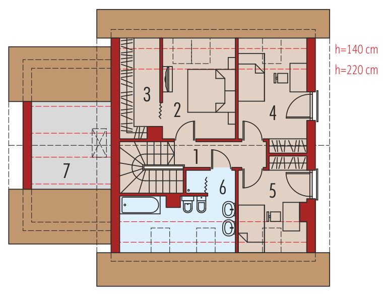 Poddasze projektu Liv 4 G1