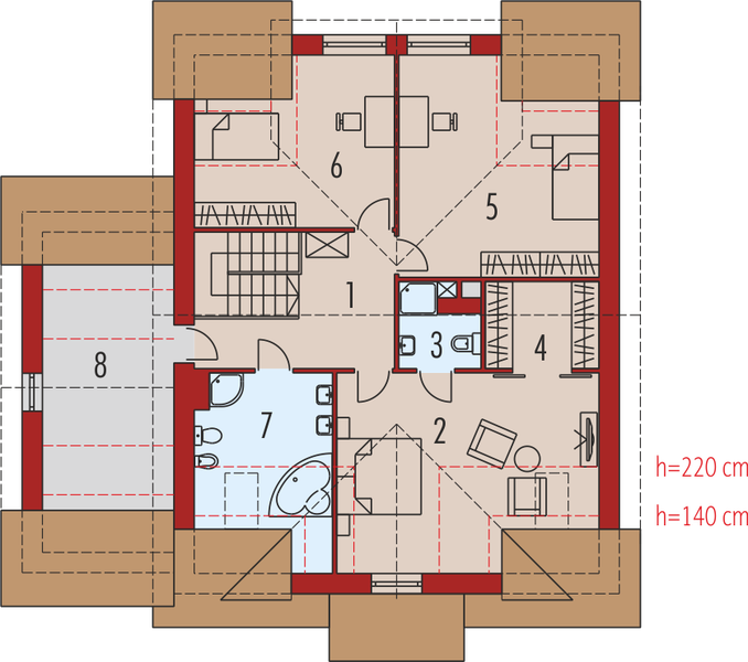 Poddasze projektu Judyta G1