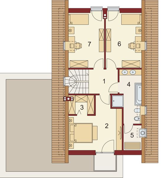 Poddasze projektu Ines 2 PS