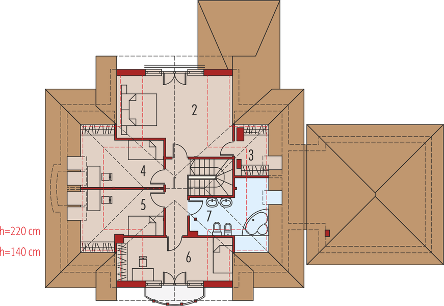 Poddasze projektu Edek G2 01