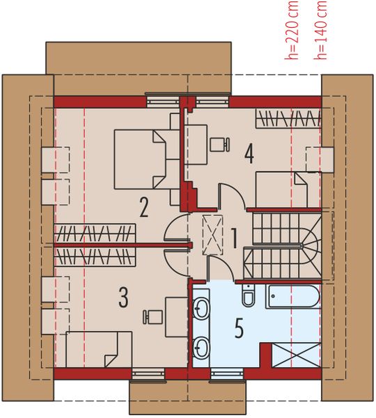 Poddasze projektu Adriana