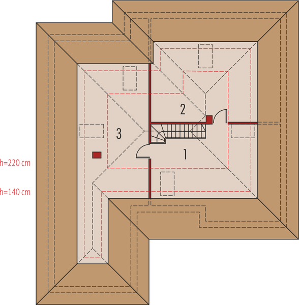 Poddasze projektu Afra G1