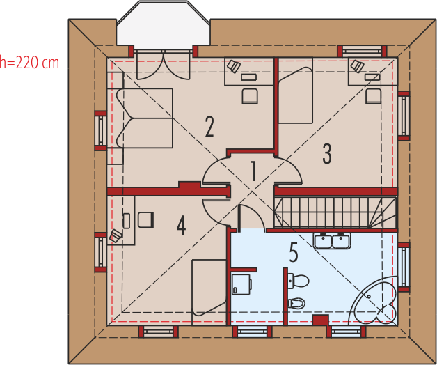 Poddasze projektu Agata