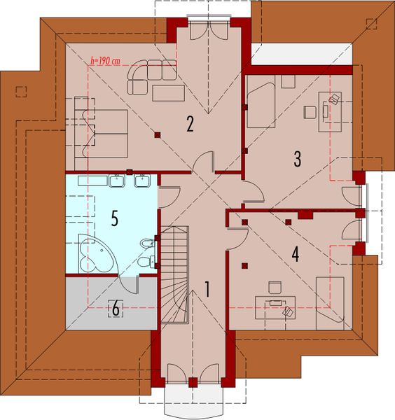 Poddasze projektu Antonella G1